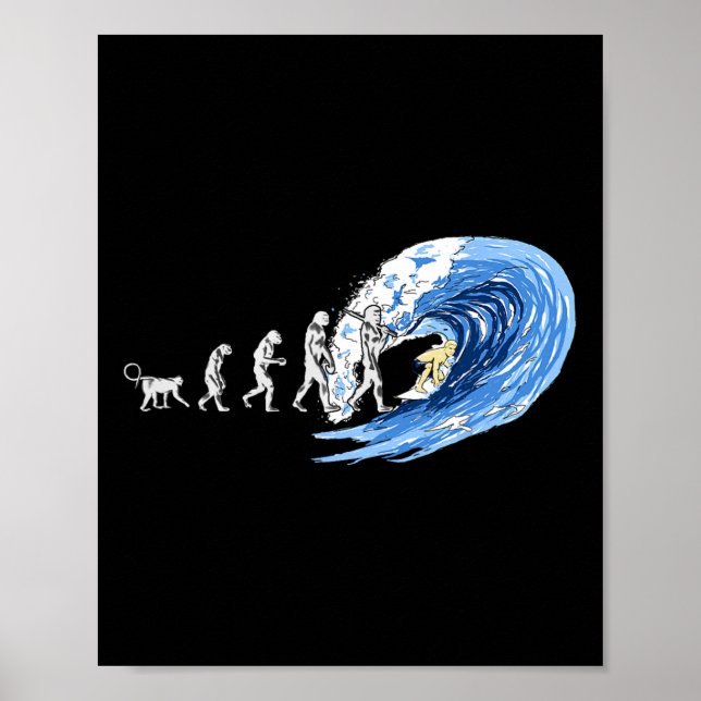 Surfningens Ande Människans Evolution  Poster (Framsidan)