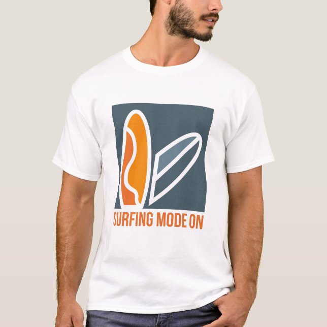 Surfningsläge på surfer t shirt (Framsida)