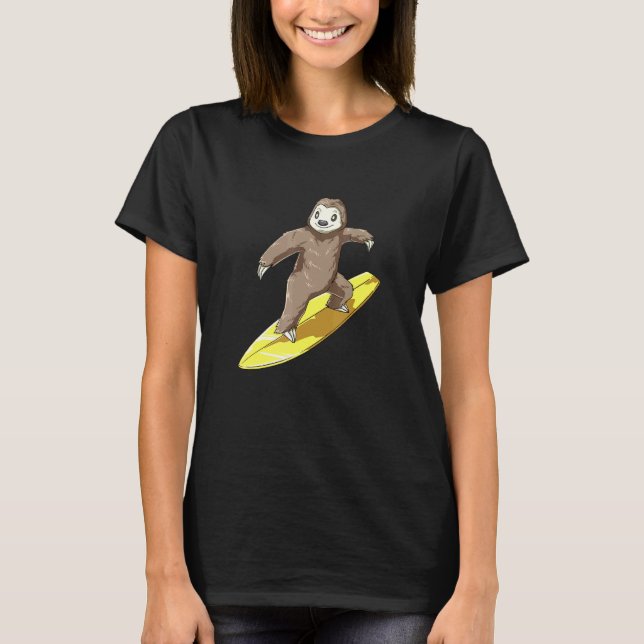 Surfningsluft på ytbord t shirt (Framsida)