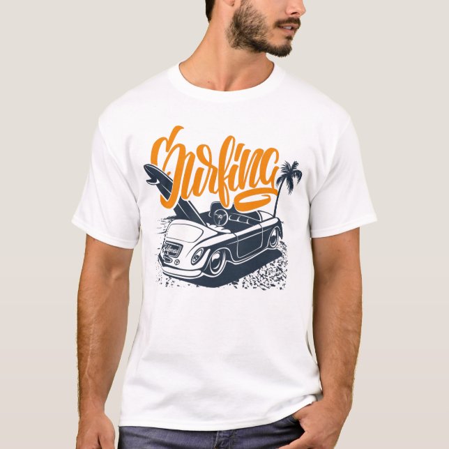 Surfningstid T Shirt (Framsida)