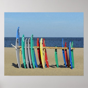 Surfor: Asbury Park NJ Beach Poster
