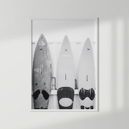 Surfor vid Svarta och vita kustområden Poster