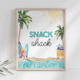 Surfparty Snacks Shack Skylt