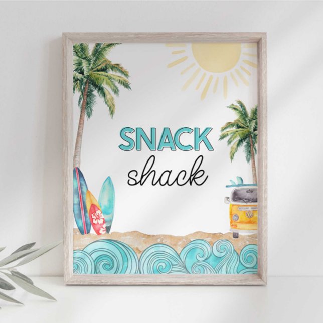 Surfparty Snacks Shack Skylt (Skapare uppladdad)