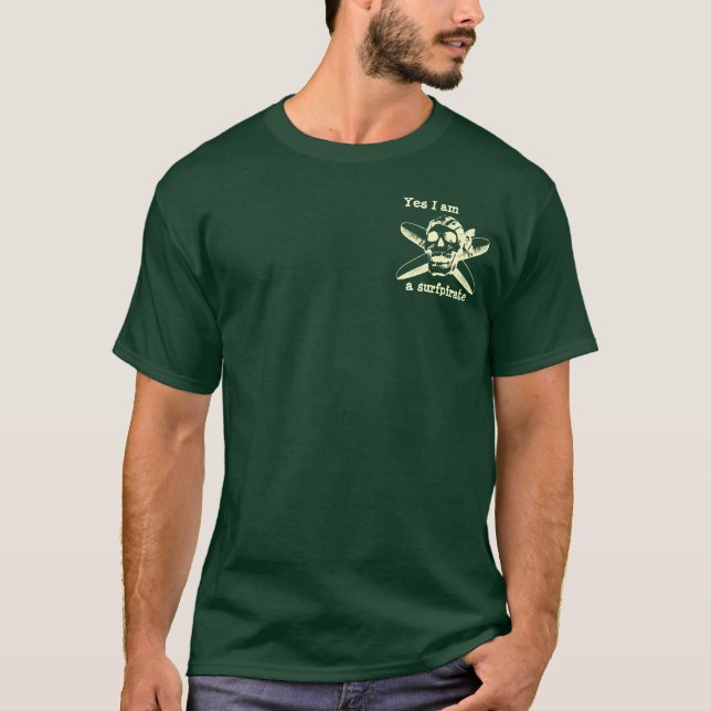 "" surfpirateskjortan t-shirt (Framsida)