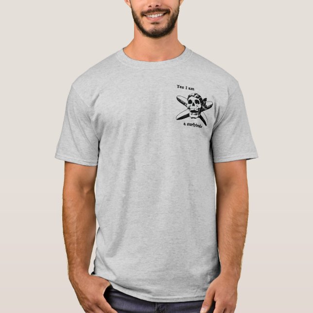 "" surfpirateskjortan tee shirt (Framsida)