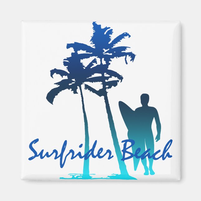 Surfrider Beach Magnets Magnet (Framsidan)