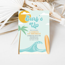 Surfs up Beach Birthday-inbjudan Inbjudningar