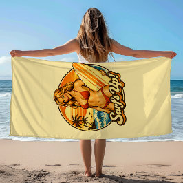 Surf's Up Bikini Pin-Up | Retro Surfbutik Grafik