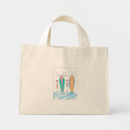 Surfs Up Mini Totebag Tygkasse