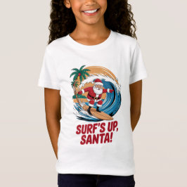 Surf's up Santa Christmas T Shirt