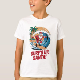 Surf's up Santa Christmas T Shirt