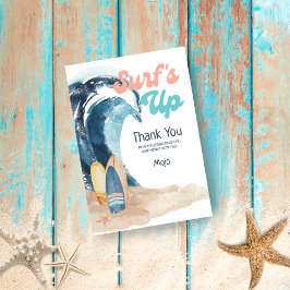 Surf's Up | Strand Surfbrädor Barnkalas Tack Kort
