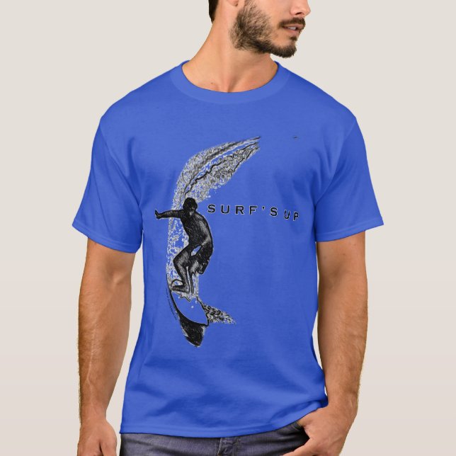 Surf's Up Surfing T Shirt (Framsida)