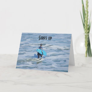 SURFS UPP SJÄLVA DITT BIRTHDAG! KORT