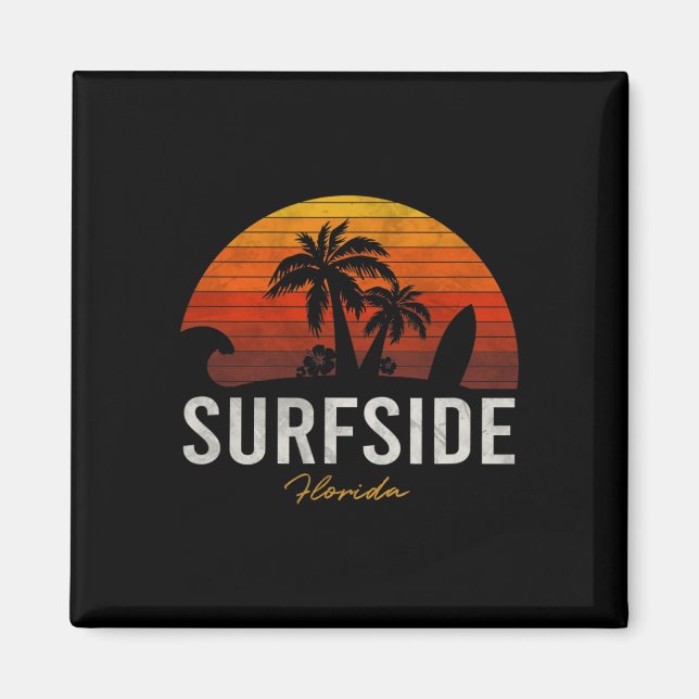 Surfside Beach Florida Fl Handflatan Vacation Surf Magnet (Framsidan)