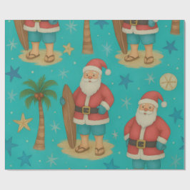 SurfSide Santa Stroll Presentpapper