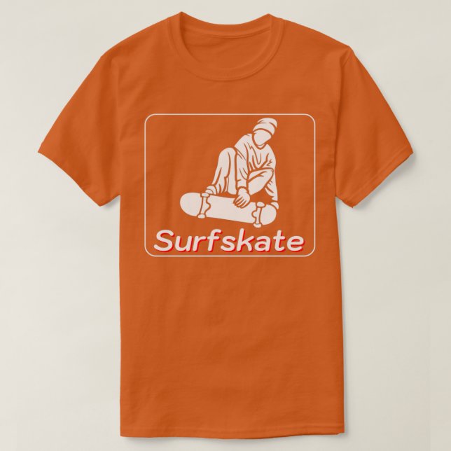Surfskate Skate Surfa T Shirt (Design framsida)