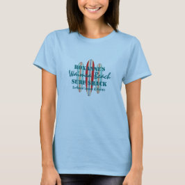Surfskylt Anpassa Monogram Hawaian Surfbrädor T-shirt