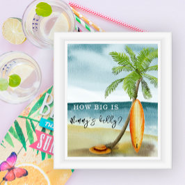 Surfstrand - Hur stor är mammas mage Poster