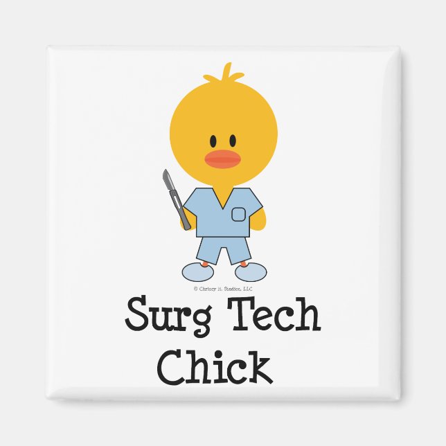 Surg Tech Chick Magnet (Framsidan)