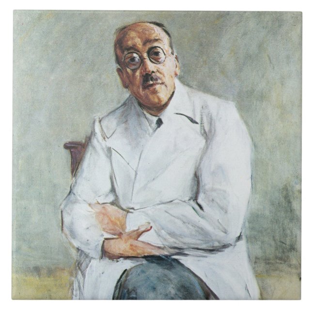 Surgeon (av Max Liebermann) Kakelplatta (Framsidan)