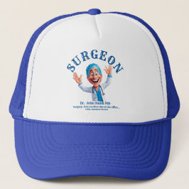 surgeon doctor with surgical cap and smile keps