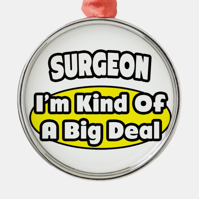 Surgeon = Ett stort avtal Julgransprydnad Metall (Framsidan)