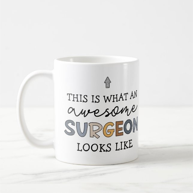 Surgeon Funny Fantastisk Best Surgeon Gift Kaffemugg (Vänster)