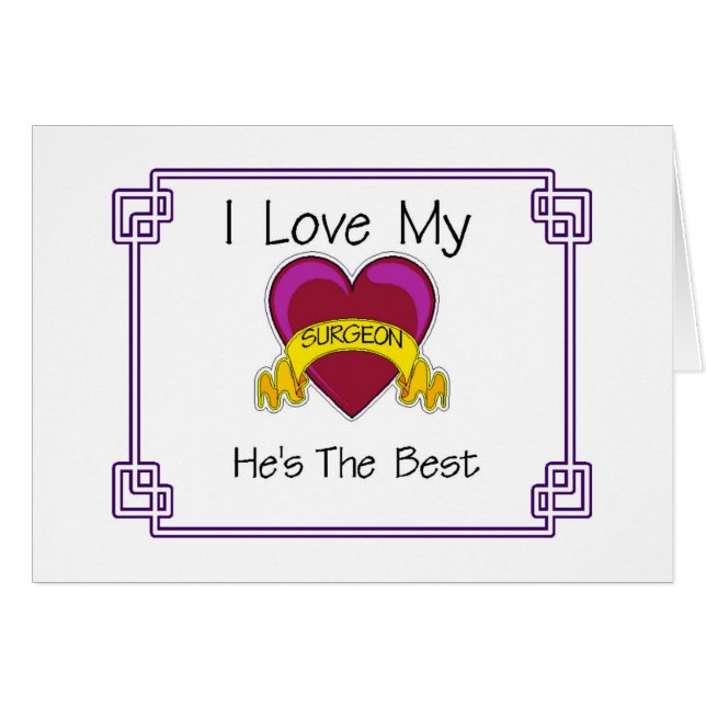 Surgeon - han är den bästa hälsningskort (Framsidan Horizontal)