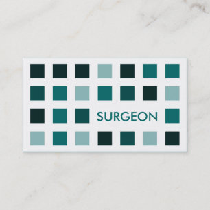 SURGEON (kvadrater i modet) Visitkort