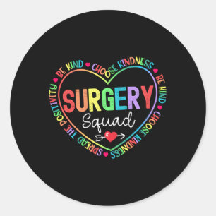 Surgeon Surg Tech Surgi Runt Klistermärke