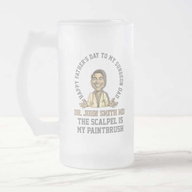 SURGEON The scalpel is my paintbrush  Frostat Ölglas (Vänster)