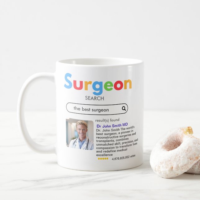SURGEONS DOCTORS antistress Google search bar  Kaffemugg (Med munk)