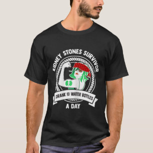 Surgery Gift - Flexing Woman Kidney Stones Survivo T Shirt