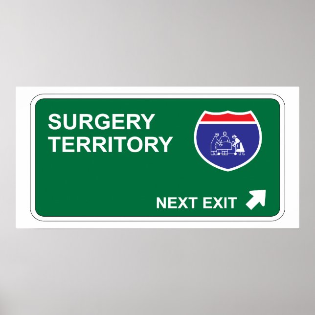 Surgery Next Exit Poster (Framsidan)
