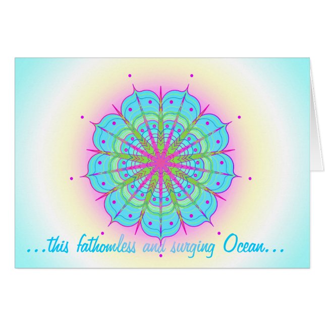 SurgingOcean2 Hälsningskort (Framsidan Horizontal)