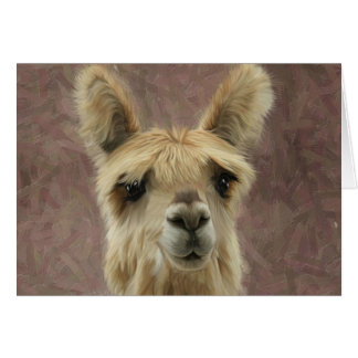 Suri Alpaca Hälsningskort