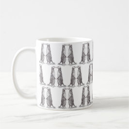 SURICATA. MEERKAT. - PATTERN KAFFEMUGG