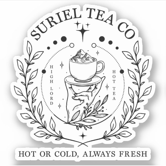Suriel Tea Co Company ACOTAR Velaris 2WH1 Klistermärken (Framsida)