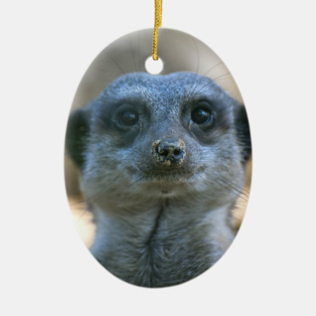 Surikat Julgransprydnad Keramik (Framsidan)