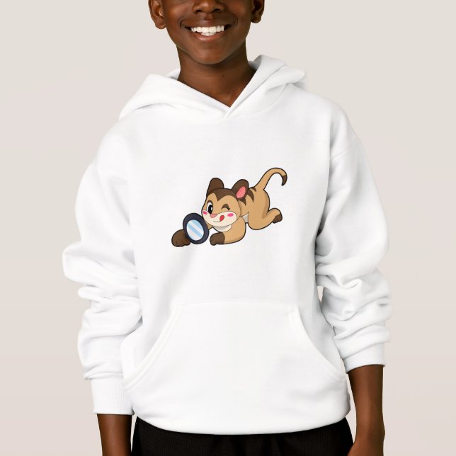 Surikat med förstoringsglas t shirt (Framsida)