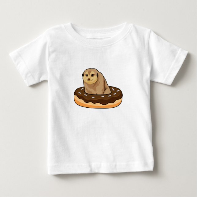Surikat med Munk T Shirt (Framsida)