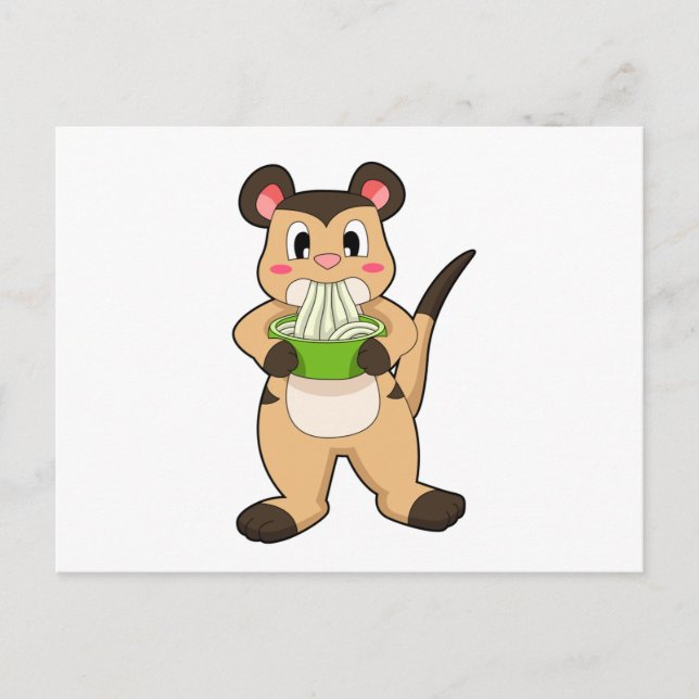 Surikat med Ramen Vykort (Framsida)