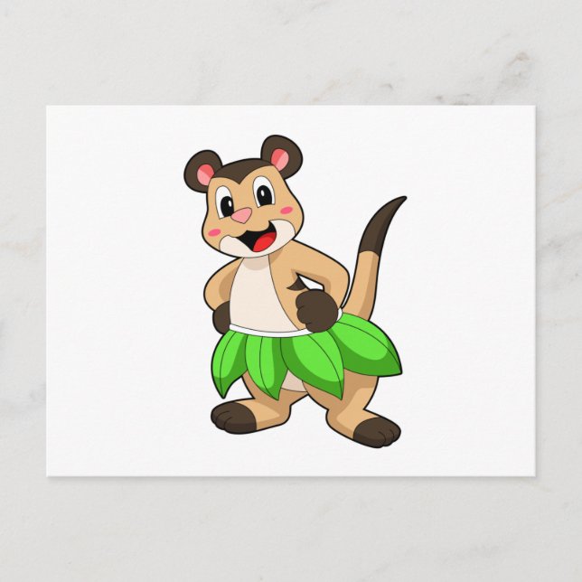 Surikat på balett dans vykort (Framsida)