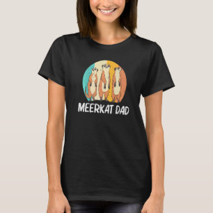Surikat Till Pappa Far Retro Vilda Djur Zoo Djur T Shirt