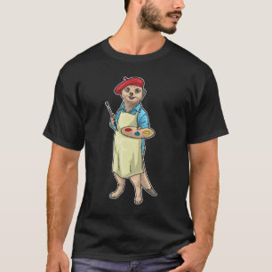Surikatkonstruktör Målarpensel Målar T Shirt
