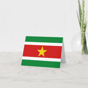 Surinam flag kort