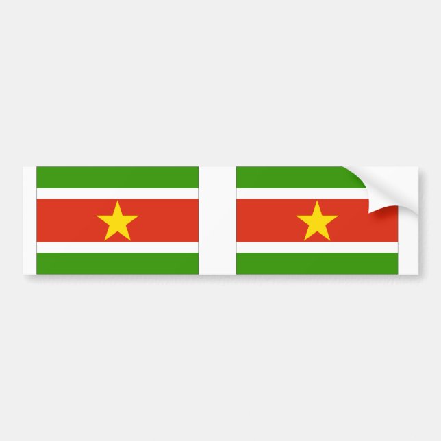 Surinam Flagga Bildekal (Framsidan)