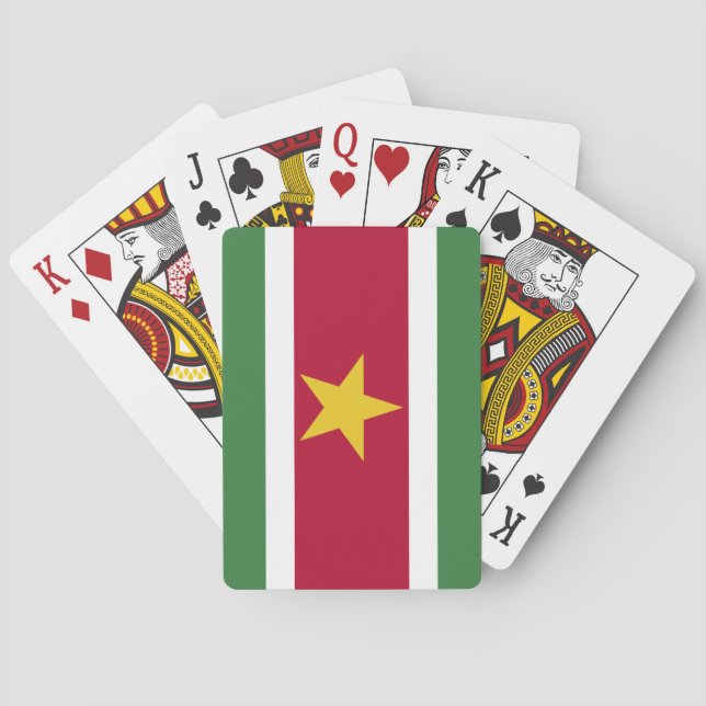 Surinam Flagga Casinokort (Baksidan)
